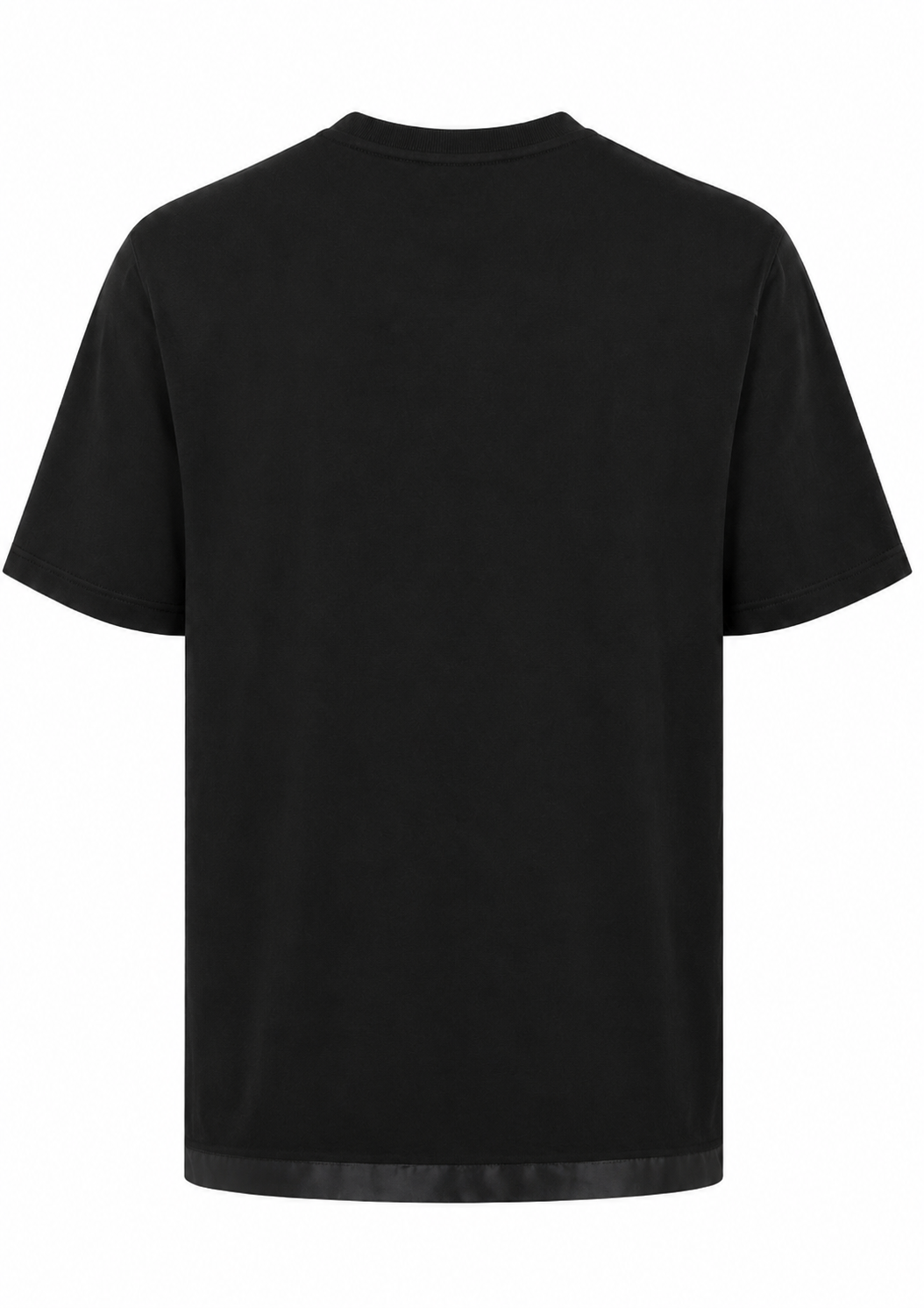 Prada Re-Nylon And Jersey Herren T-Shirt Schwarz
