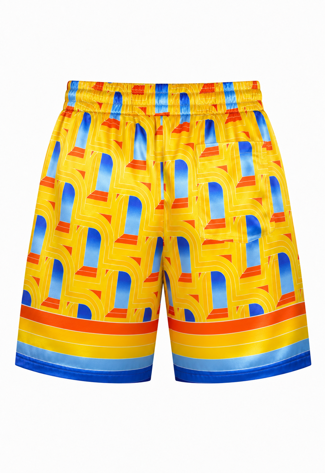 Casablanca Herren Seiden-Set T-Shirt & Shorts L'arche de Nuit