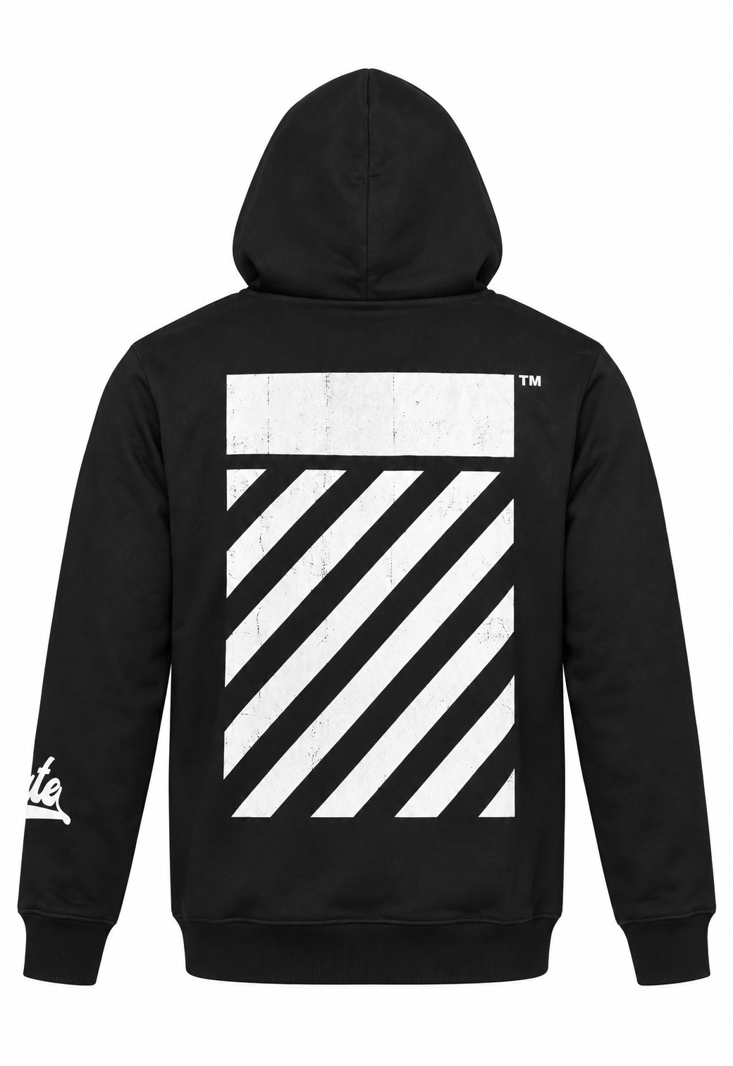 Off-White męska Bluza z kapturem Czarny "Big Off Diagonal Skate Hoodie"