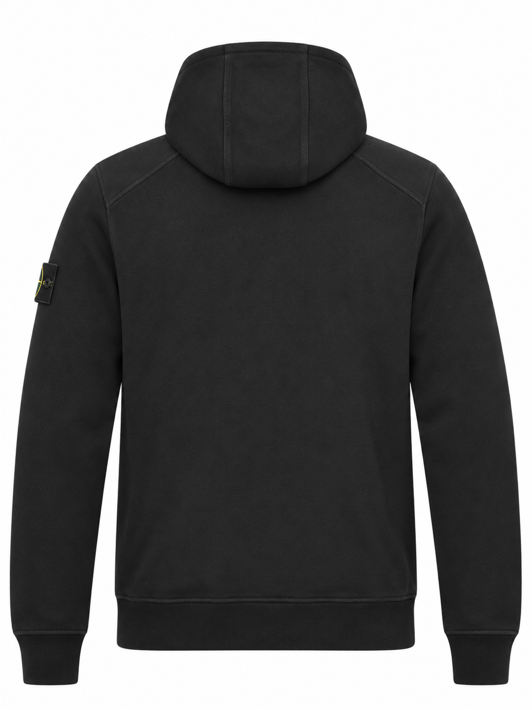 Felpa con cappuccio Stone Island da uomo con zip, Nero