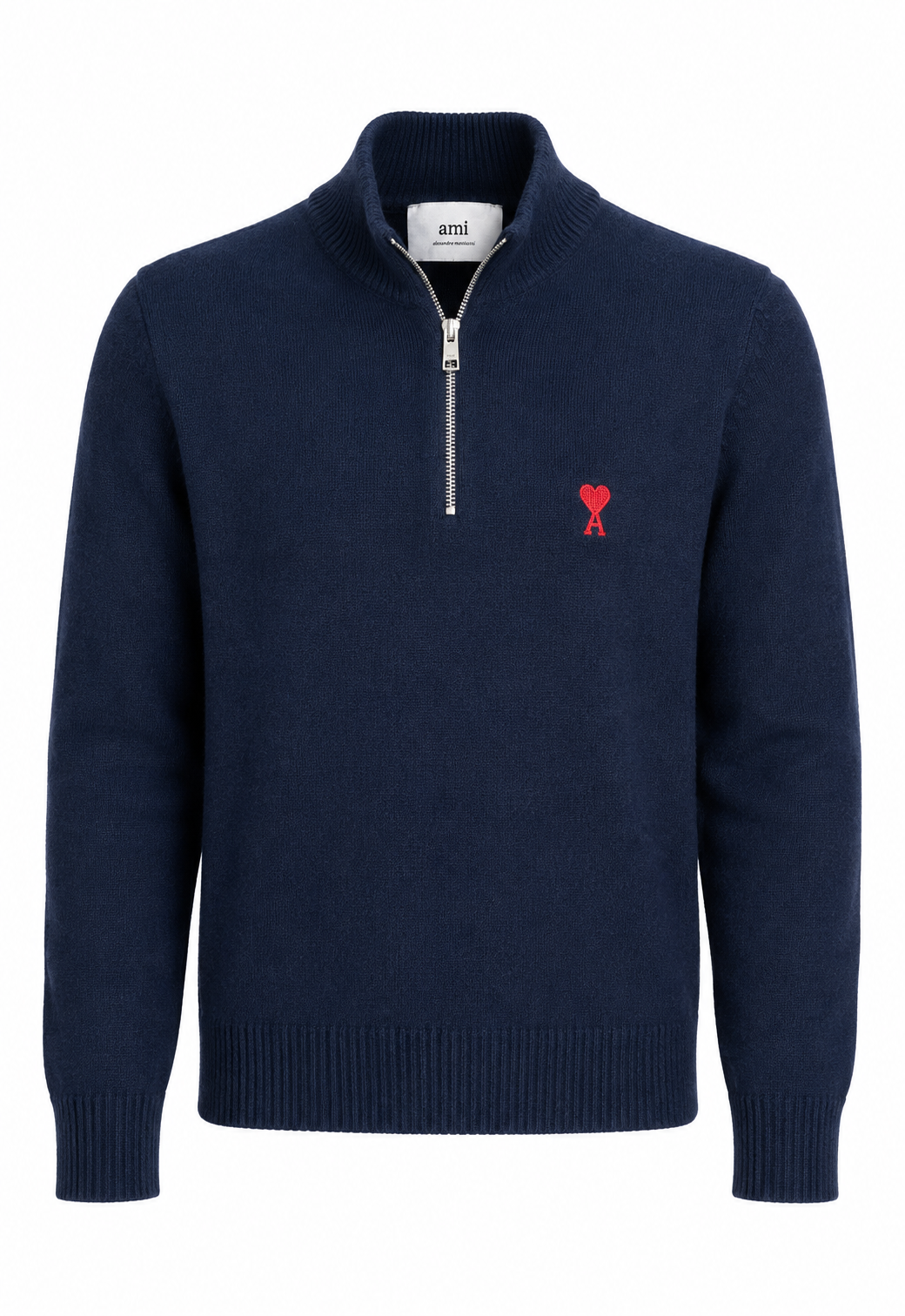 Ami Men's Knit Sweater Dark Blue