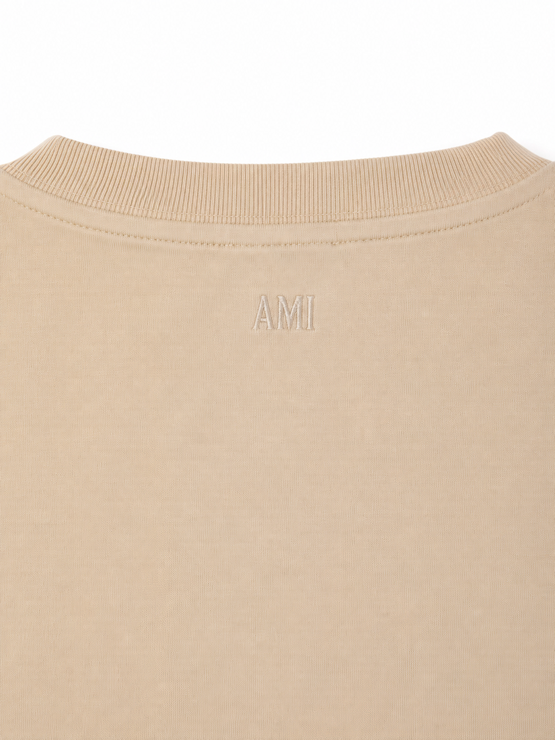 Ami Herren T-Shirt Beige