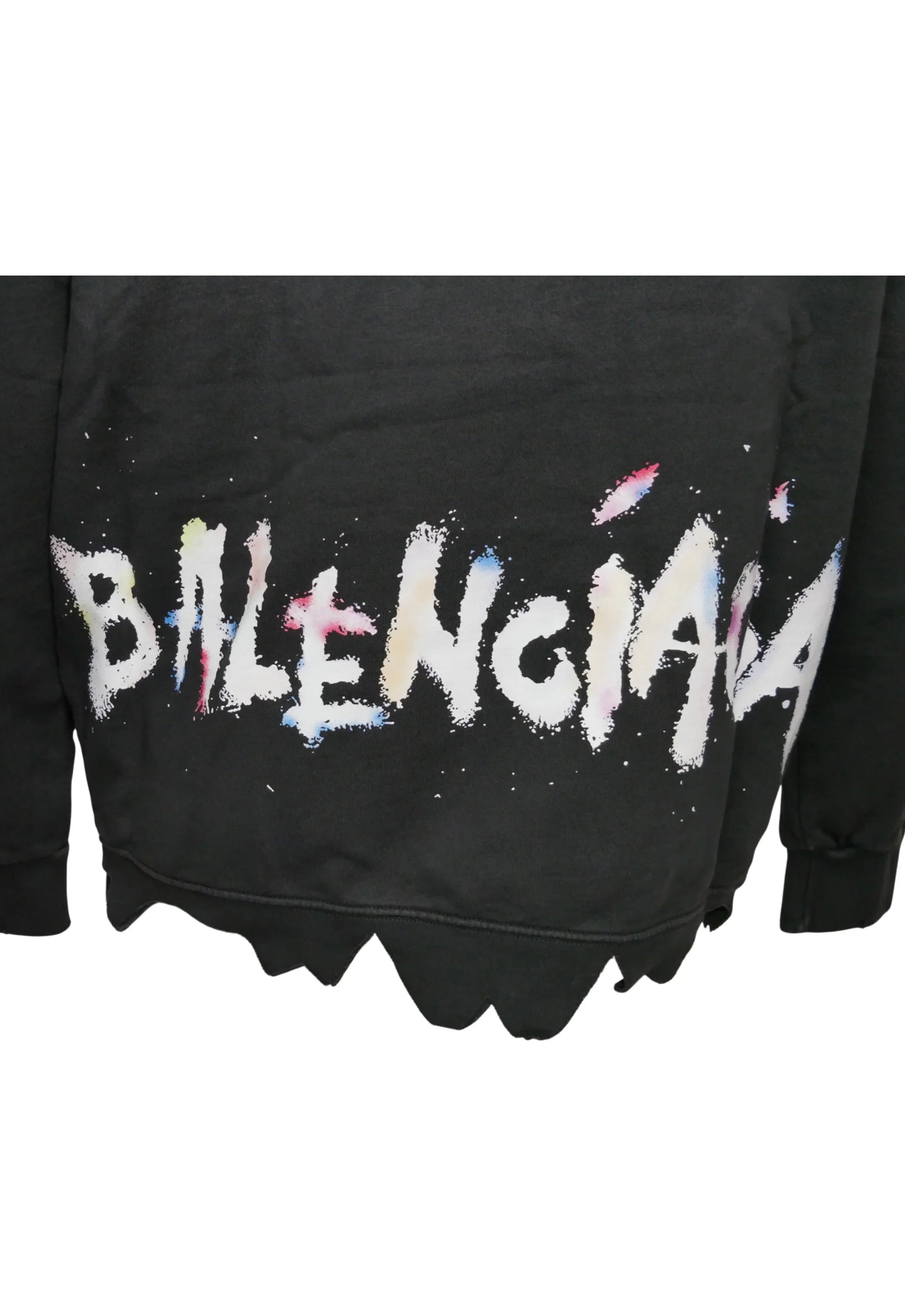 Balenciaga Herren Oversized Kapuzenpullover, Hoodie Schwarz - Original Designer Marken Outlet - Salvin Store