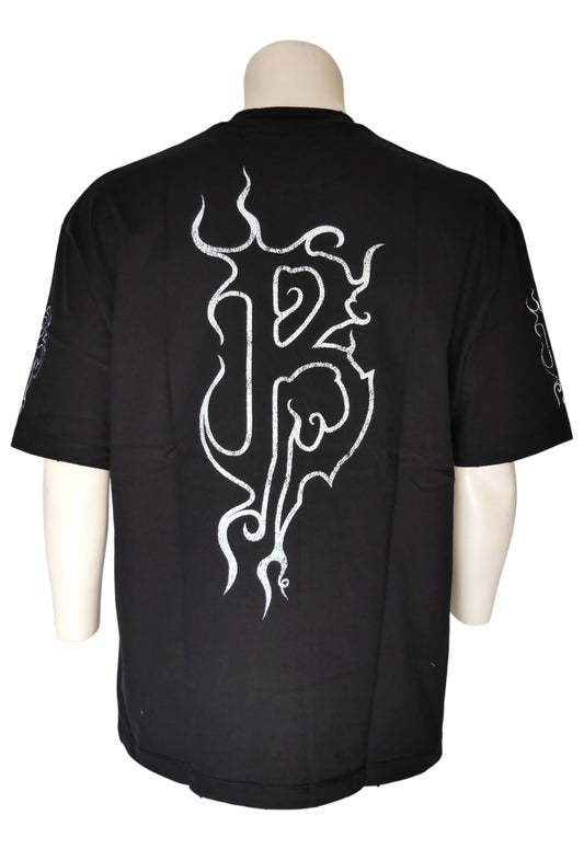 Balenciaga T-Shirt in Dunkelgrau, dezente Ausführung