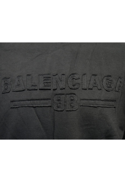 Balenciaga T-Shirt in Dunkelgrau, schlichtes Design