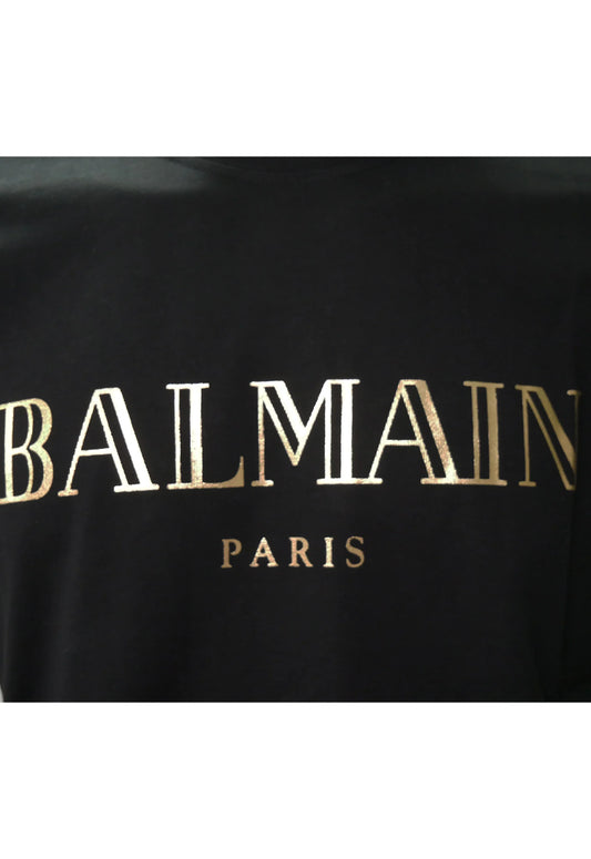 Balmain Herren T-Shirt Schwarz - Original Designer Marken Outlet - Salvin Store