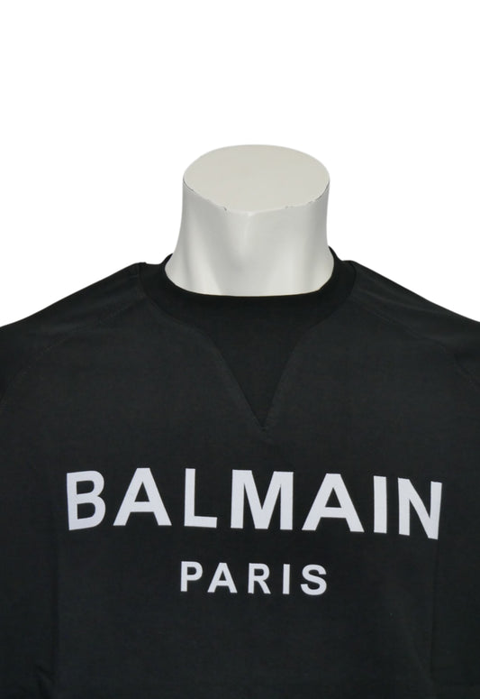 Balmain T-shirt Oversize Uomo Nero