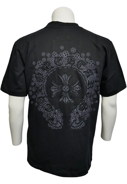 Chrome Hearts Herren T-Shirt Schwarz - Original Designer Marken Outlet - Salvin Store