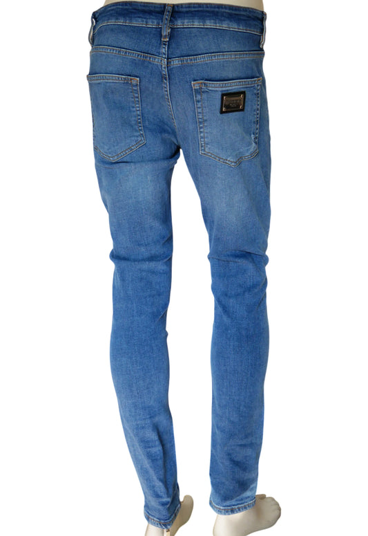 Dolce & Gabbana Herren Jeans Blau - Original Designer Marken Outlet - Salvin Store