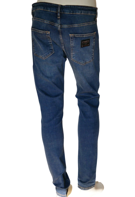 Dolce & Gabbana Herren Jeans Blau - Original Designer Marken Outlet - Salvin Store