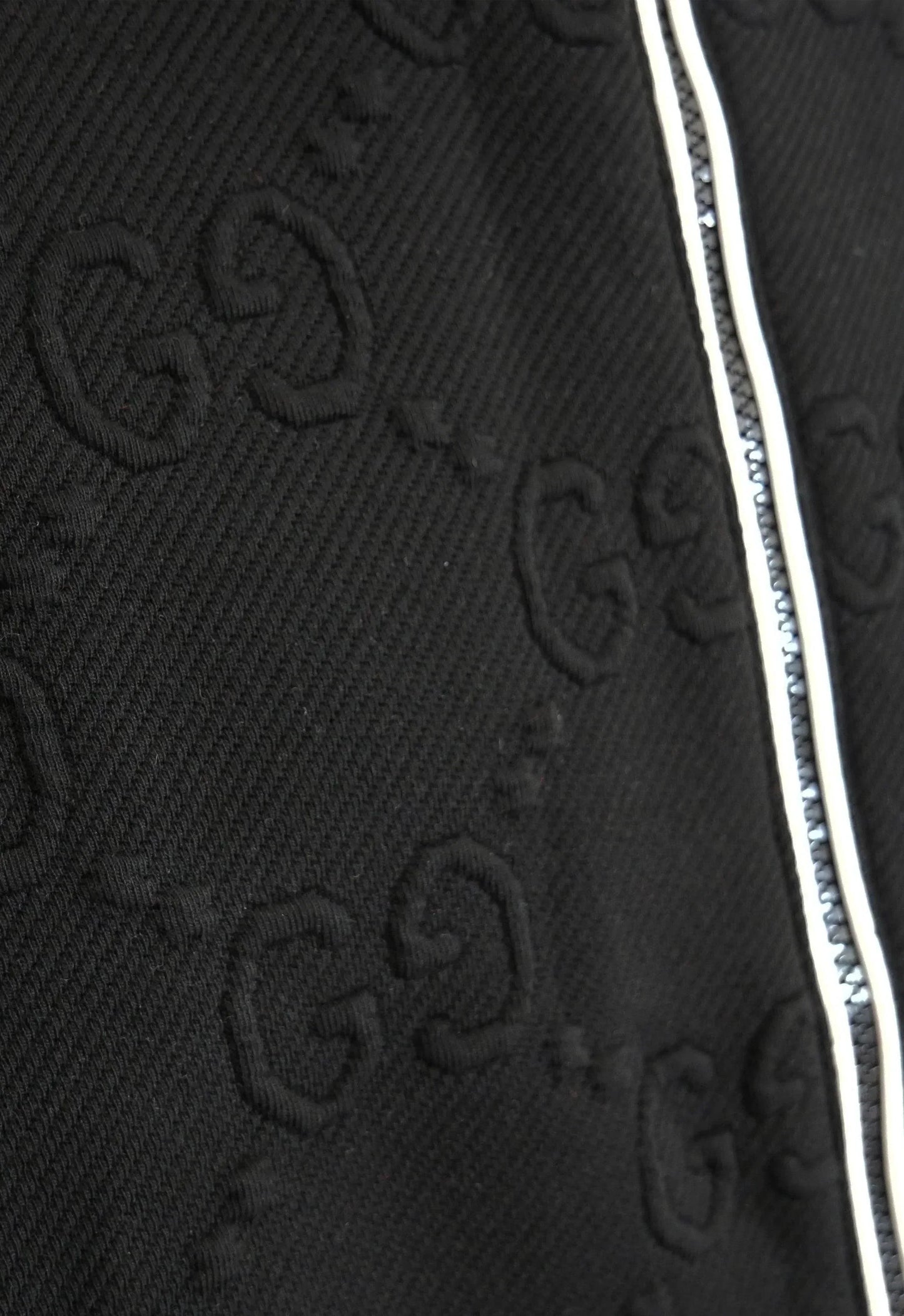 Gucci Herren Trainingsanzug Schwarz mit Streifen und GG-Muster - Original Designer Marken Outlet - Salvin Store