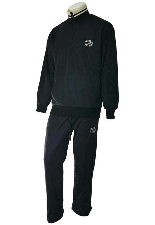 Gucci Herren Trainingsanzug Schwarz mit GG-Logo
