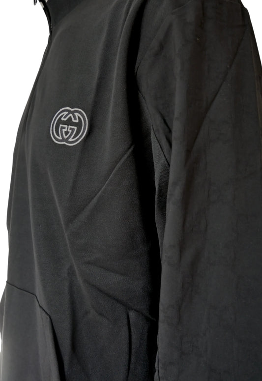 Gucci Herren Trainingsanzug Schwarz mit GG-Logo - Original Designer Marken Outlet - Salvin Store