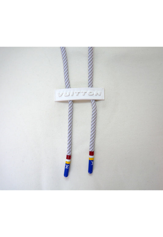 Louis Vuitton Herren Kapuzenpullover Weiß mit Logo-Details