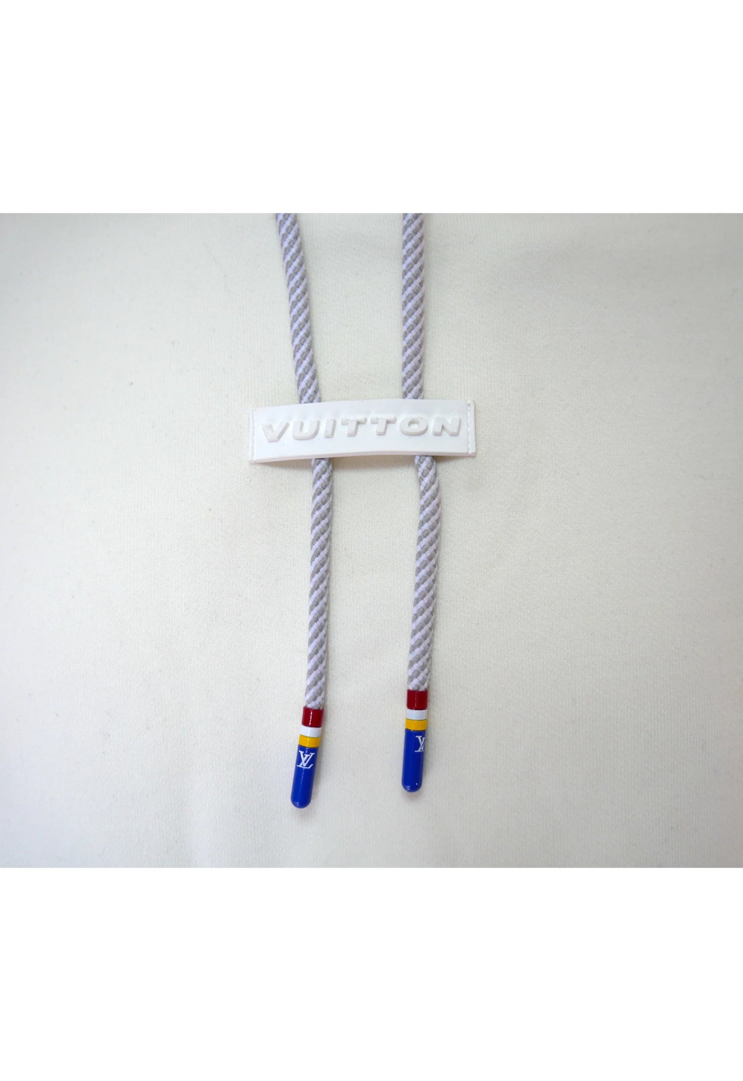 Louis Vuitton Herren Kapuzenpullover Weiß mit Logo-Details - Original Designer Marken Outlet - Salvin Store