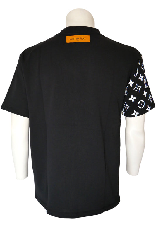 Louis Vuitton T-Shirt in Schwarz, großer Frontprint