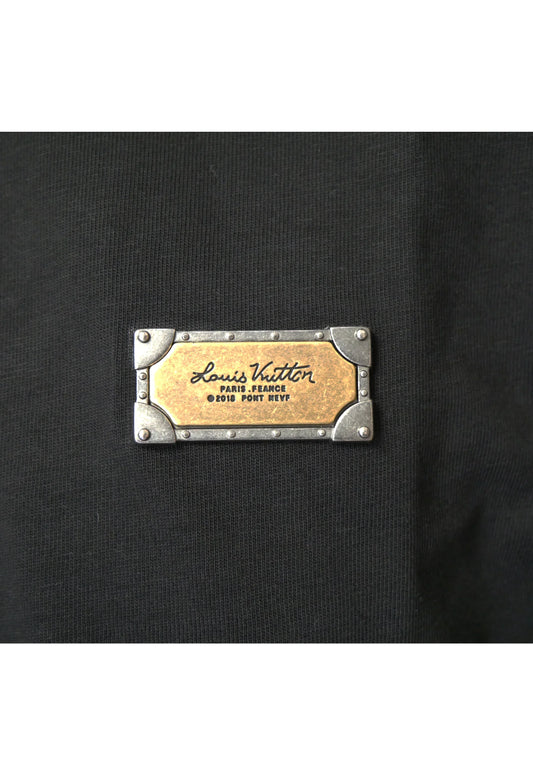 Louis Vuitton Herren T-Shirt Schwarz - Original Designer Marken Outlet - Salvin Store