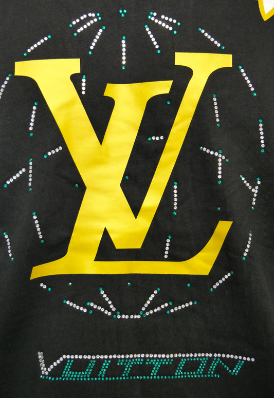 Louis Vuitton Herren T-Shirt Schwarz - Original Designer Marken Outlet - Salvin Store