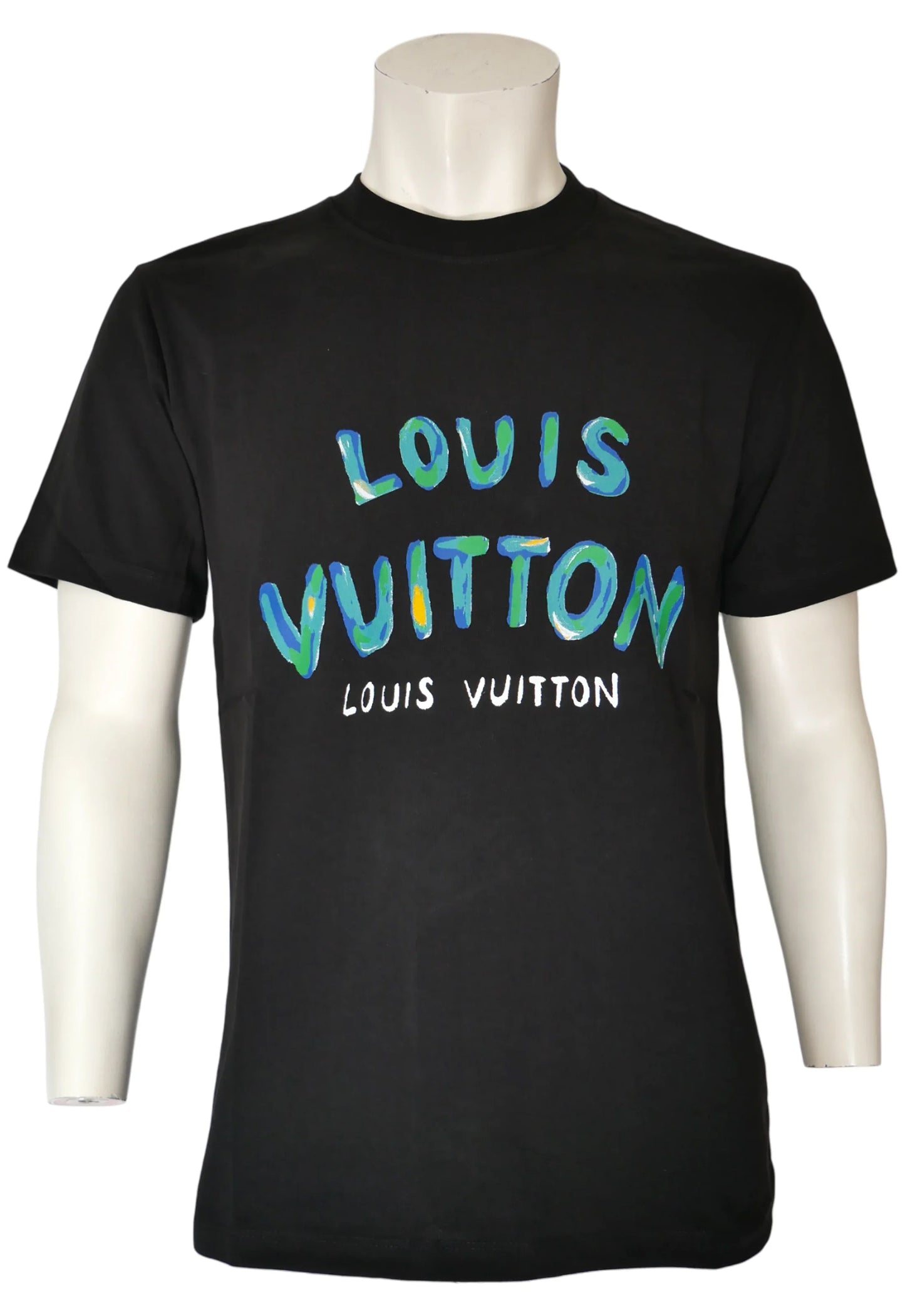 Louis Vuitton Herren T-Shirt Schwarz - Original Designer Marken Outlet - Salvin Store