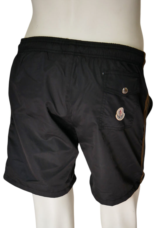 Moncler Badehose in Navy, Allover‑Print