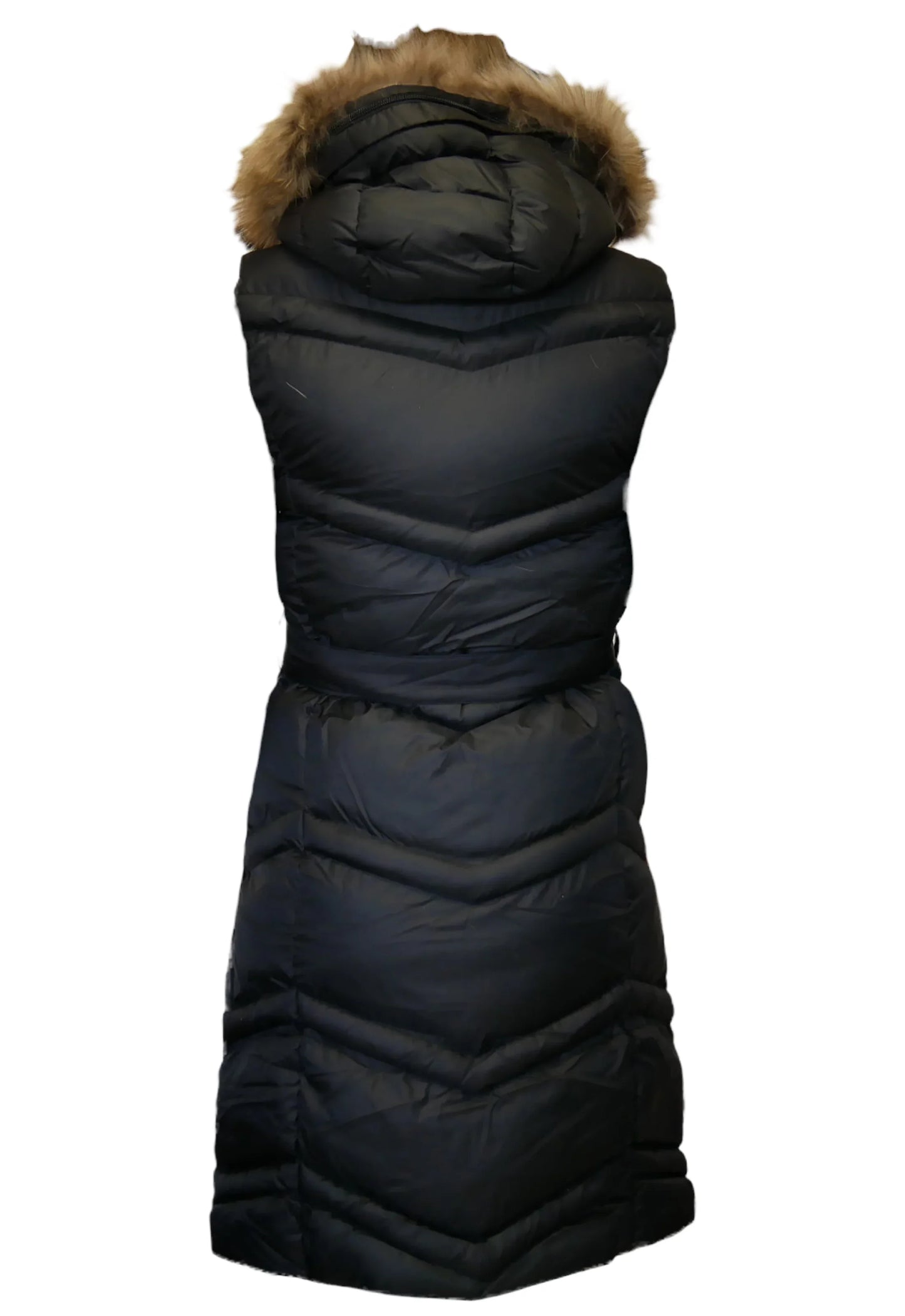 Moncler Damen Lange Steppweste Schwarz - Original Designer Marken Outlet - Salvin Store