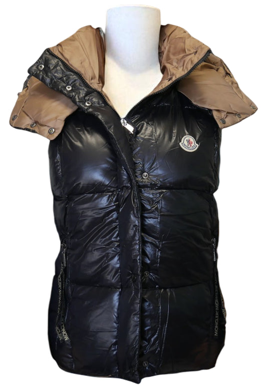 Moncler Damen Oversized Pufferweste Schwarz