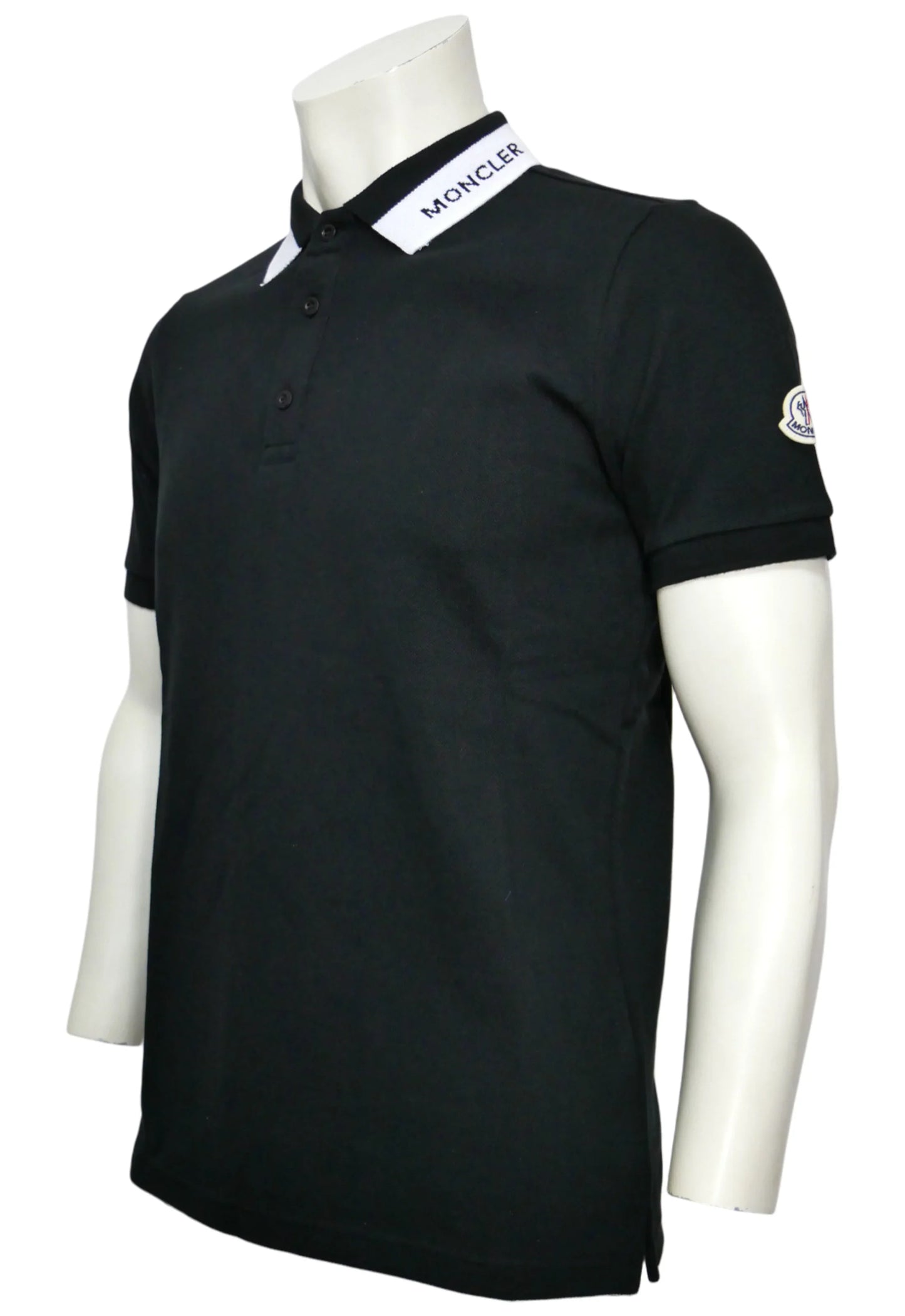 Moncler Herren Poloshirt Schwarz - Original Designer Marken Outlet - Salvin Store