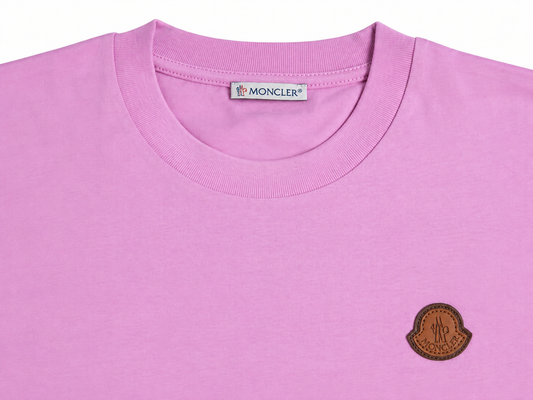 Moncler T-shirt oversize da uomo rosa