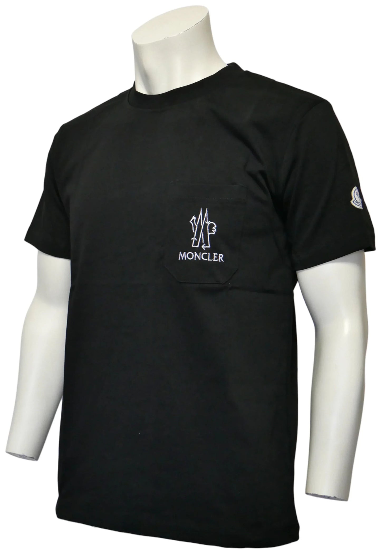 Moncler Herren T-Shirt Schwarz - Original Designer Marken Outlet - Salvin Store