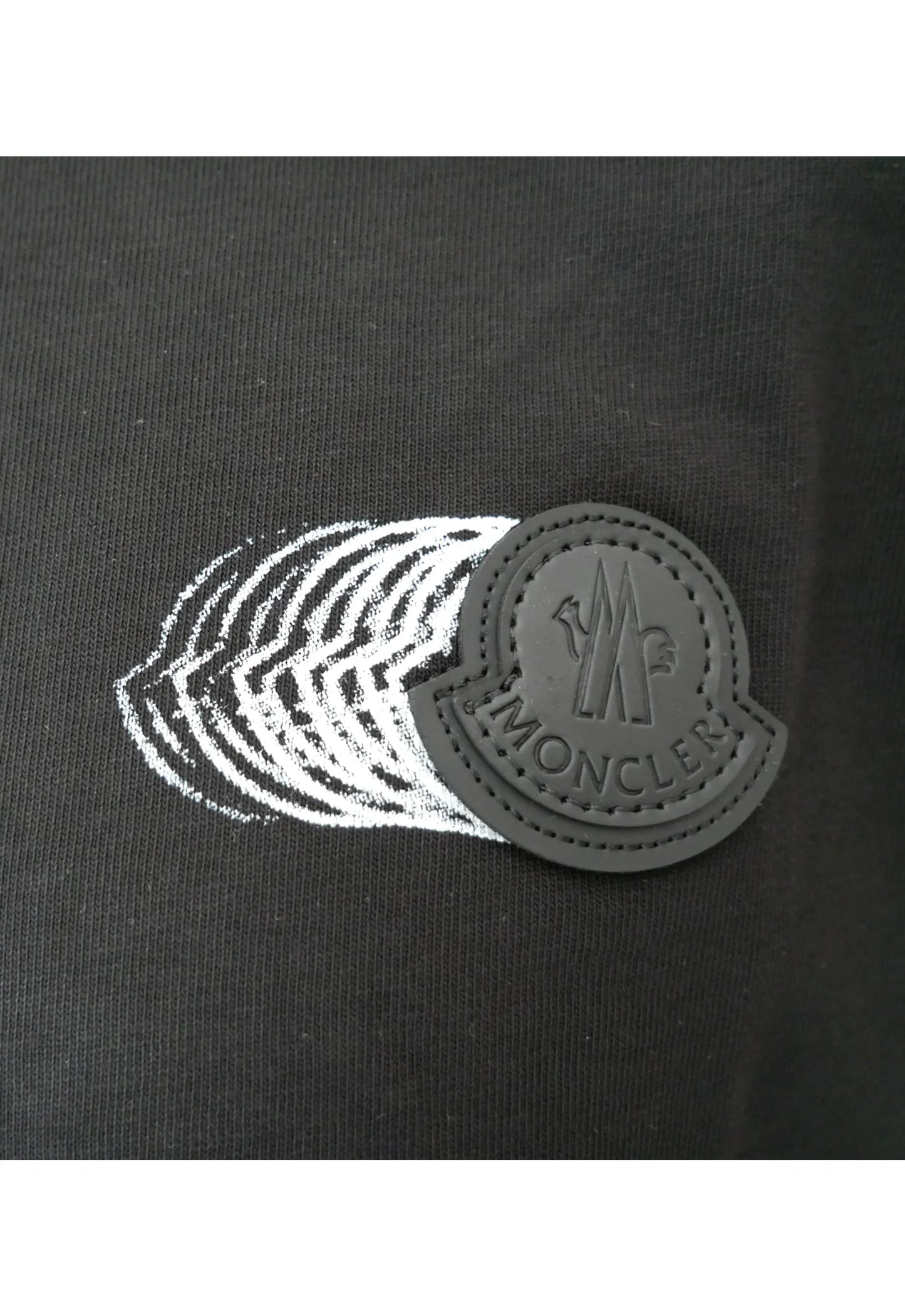 Moncler Herren T-Shirt Schwarz - Original Designer Marken Outlet - Salvin Store