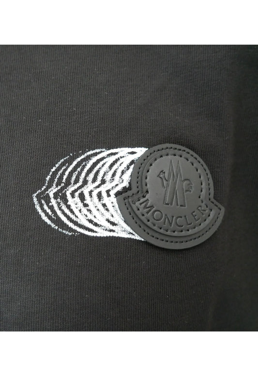 Moncler Herren T-Shirt Schwarz - Original Designer Marken Outlet - Salvin Store