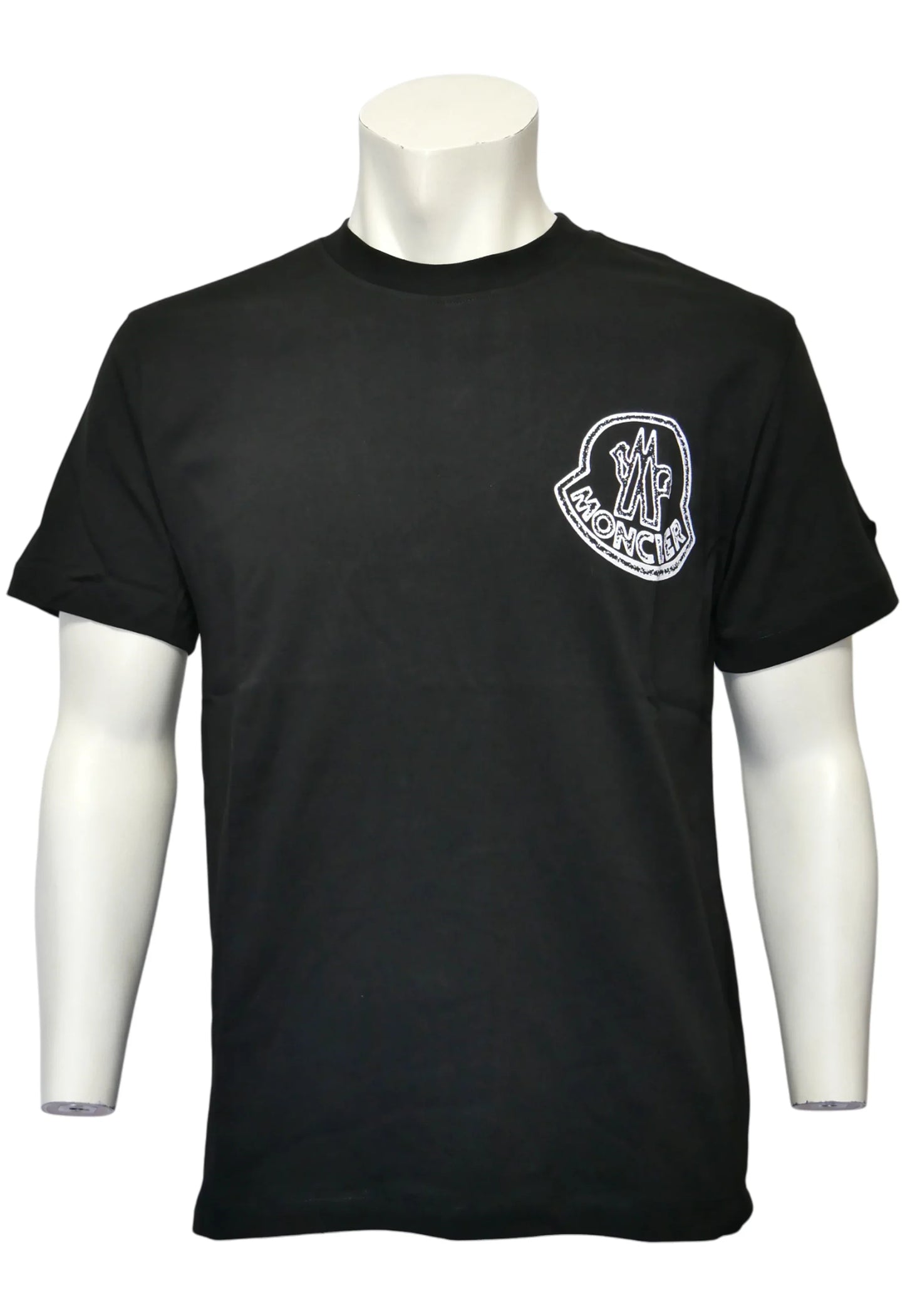 Moncler Herren T-Shirt Schwarz - Original Designer Marken Outlet - Salvin Store