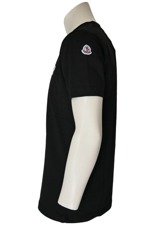 Moncler T-Shirt in Schwarz, Statement‑Print