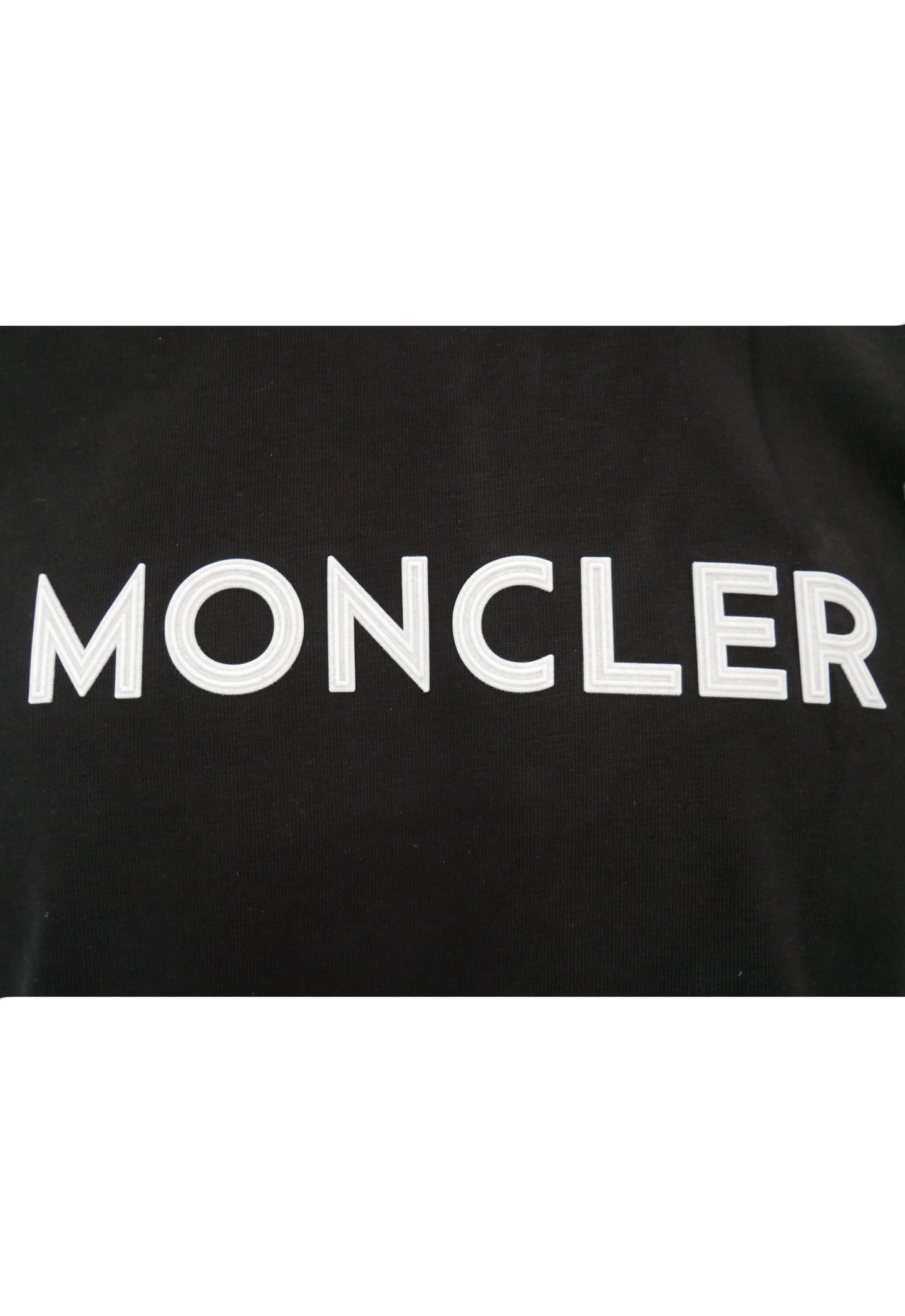 Moncler T-Shirt in Schwarz, Statement‑Print