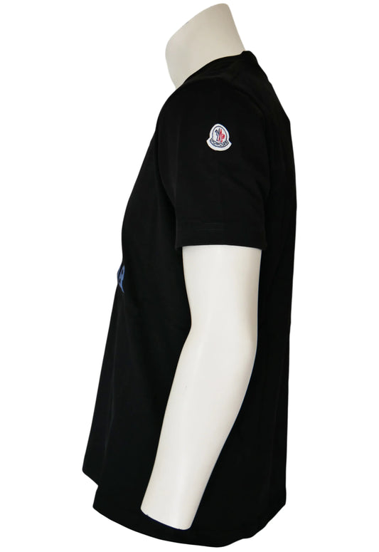 Moncler Herren T-Shirt Schwarz - Original Designer Marken Outlet - Salvin Store