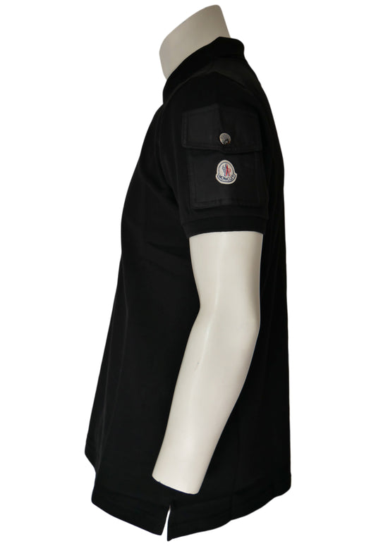 Moncler Poloshirt in Navy, Knopfleiste