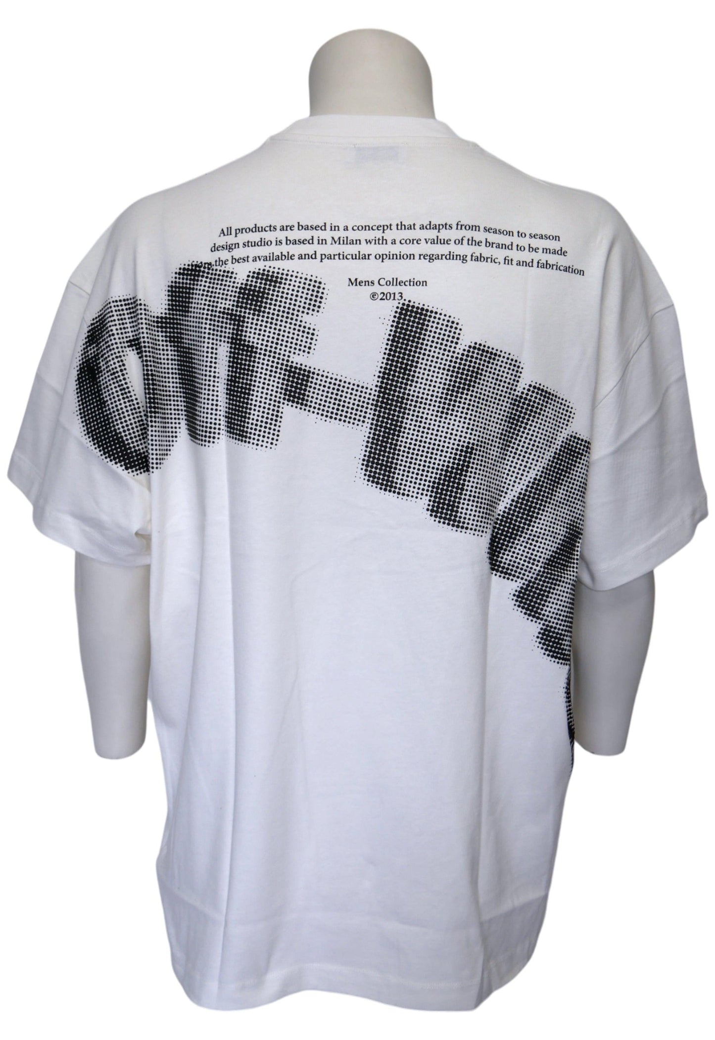 Off-White Herren T-Shirt Oversized – Vorderansicht
