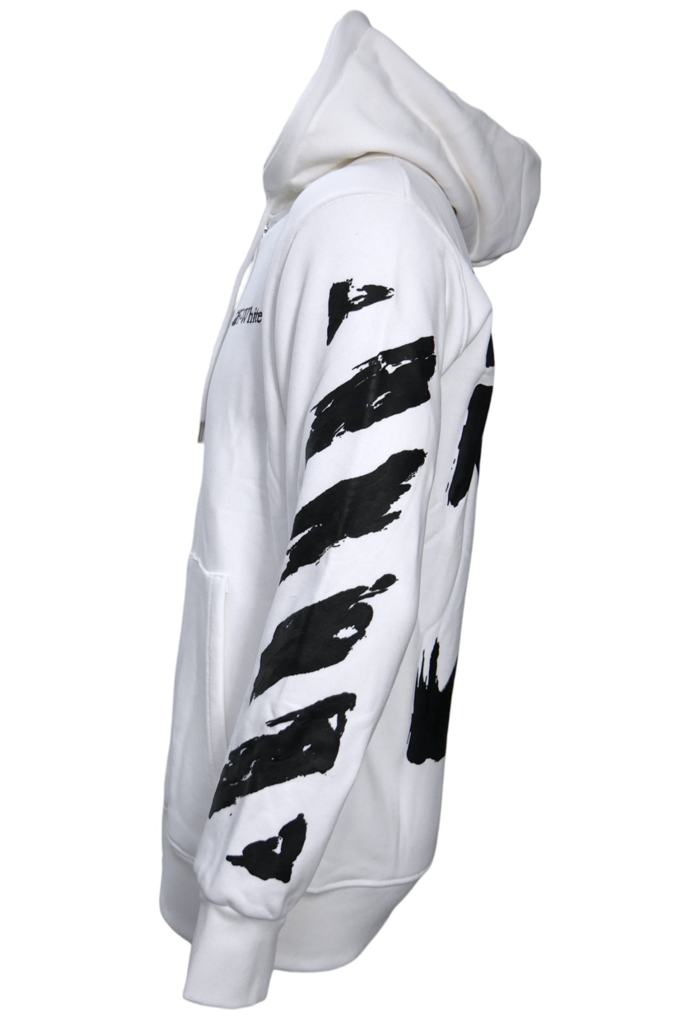 Off-White Herren Zip-Kapuzenpullover, Hoodie Weiss