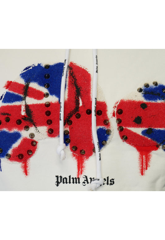 Palm Angels Herren Hoodie Weiß