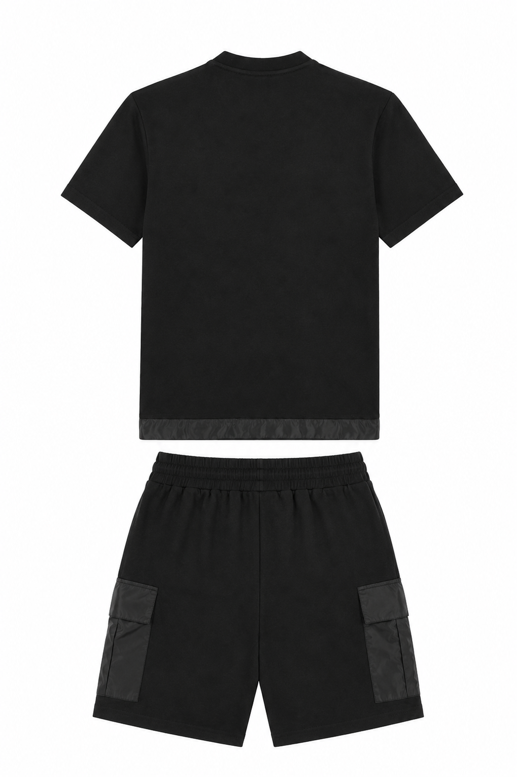 Prada Herren Kurzer Trainingsanzug Schwarz Cotton