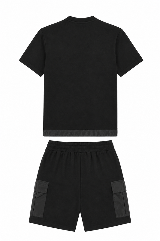 Prada Men's Short Black Cotton Tracksuit