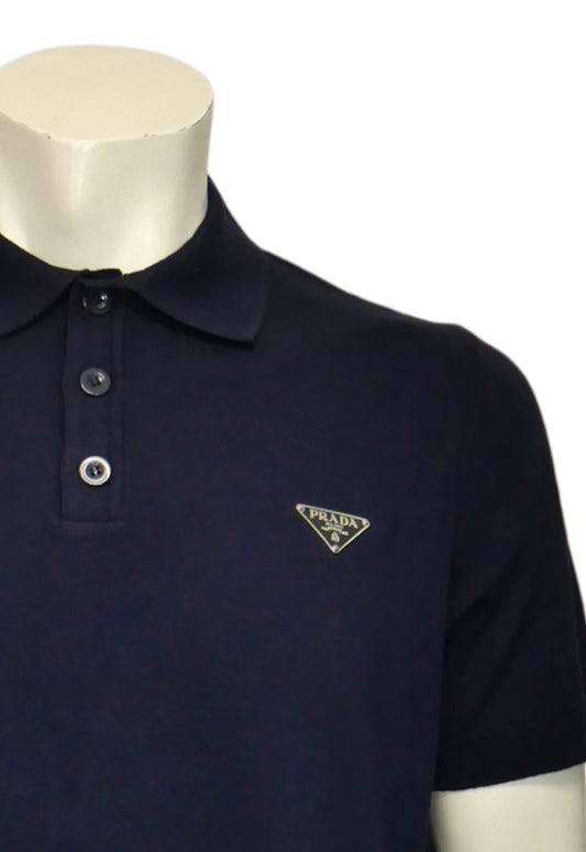Prada Men's Polo Shirt Blue