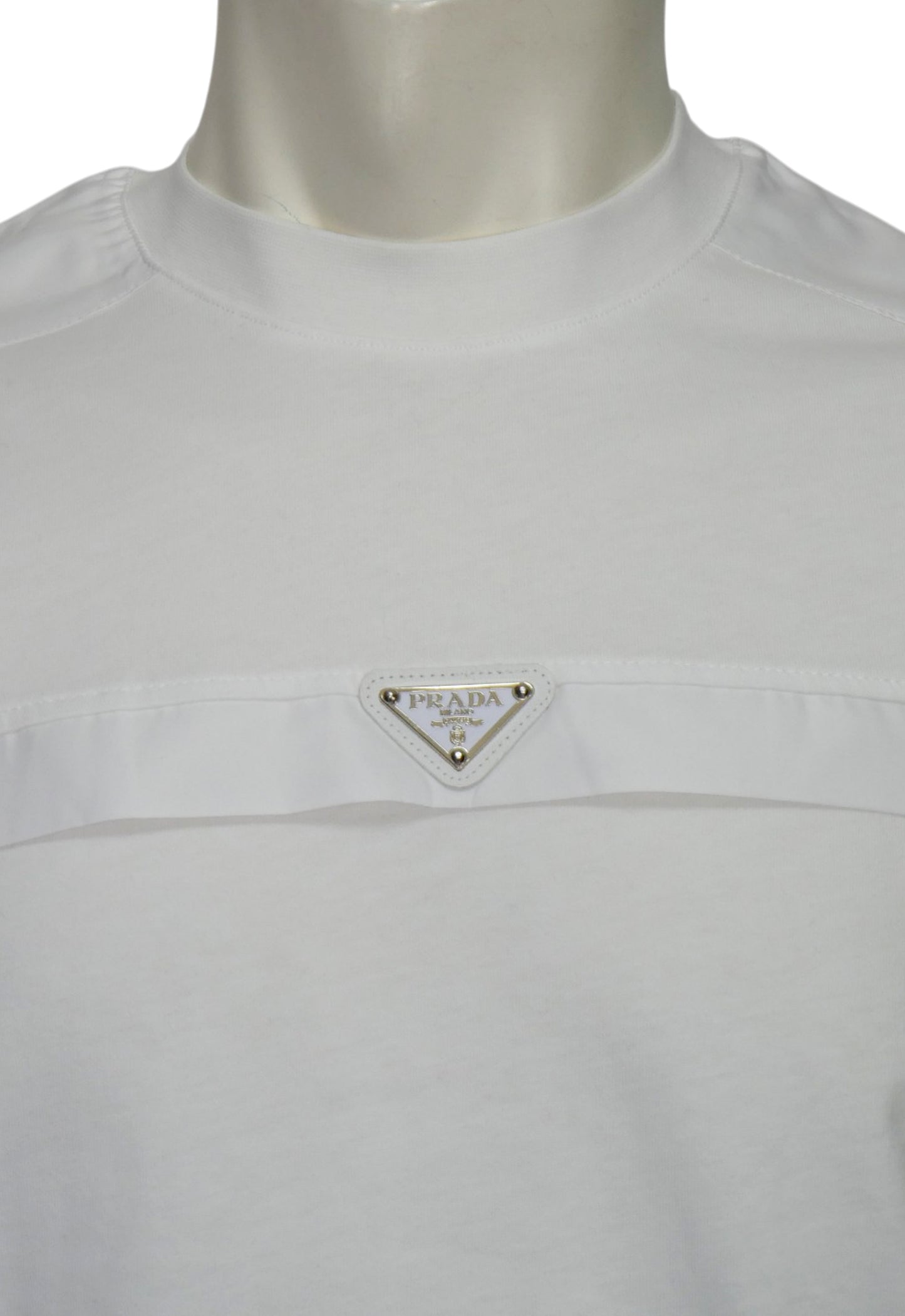 Prada Herren T-Shirt Weiß