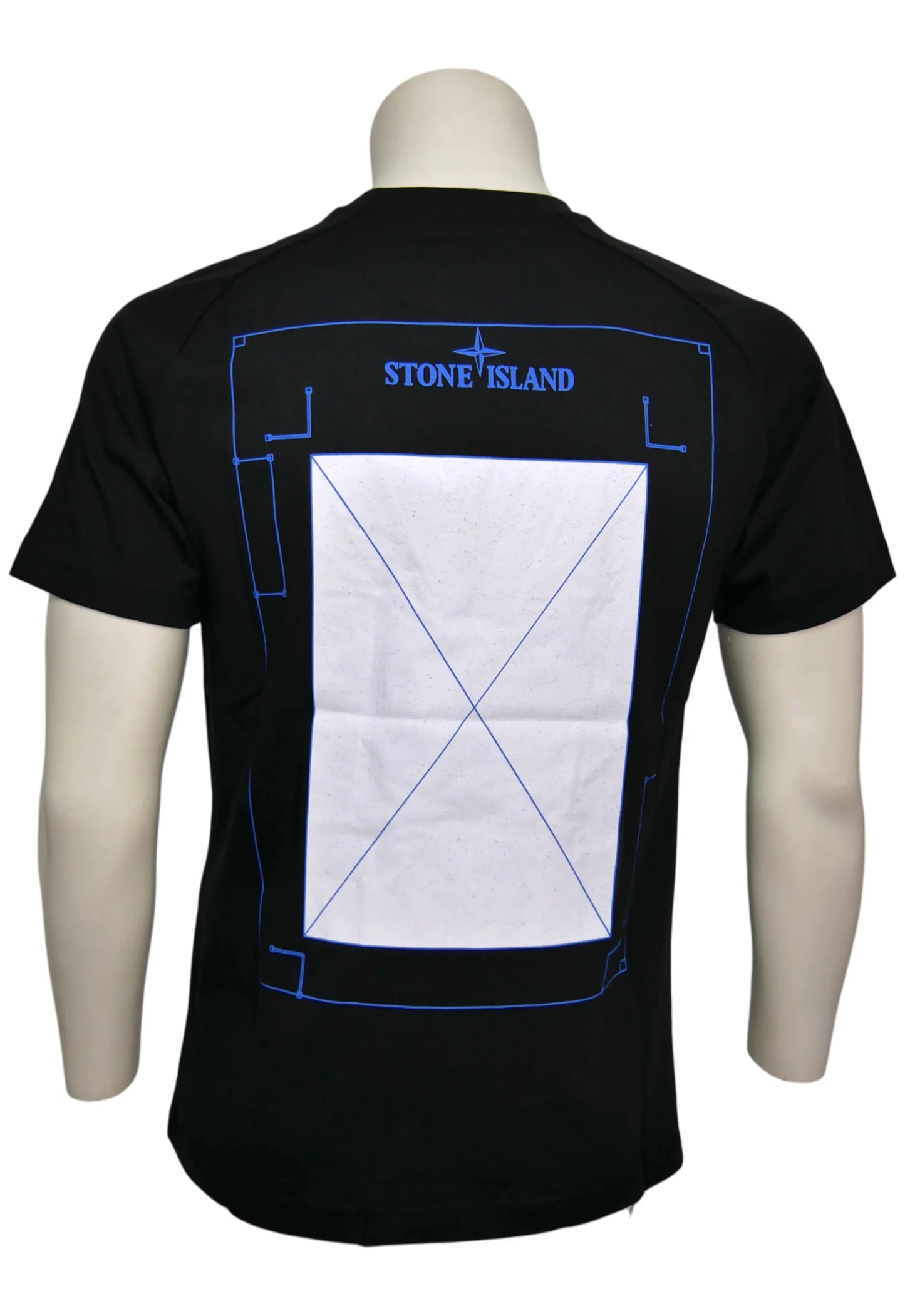 Stone Island Herren T-Shirt Schwarz - Original Designer Marken Outlet - Salvin Store