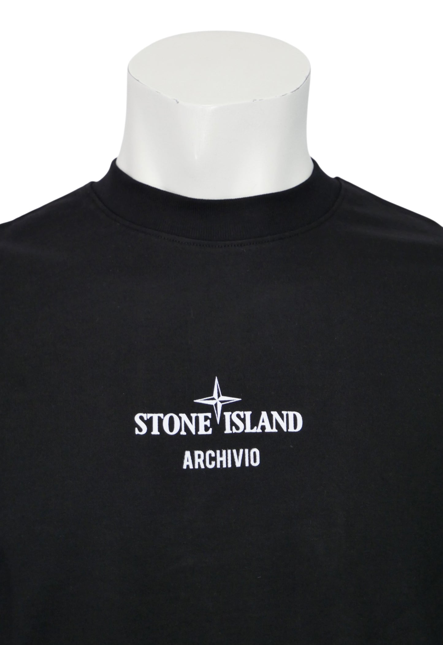 Stone Island męski T-shirt Czarny