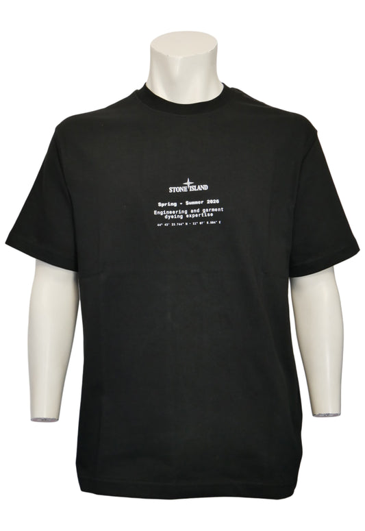 Stone Island Herren T-Shirt Schwarz