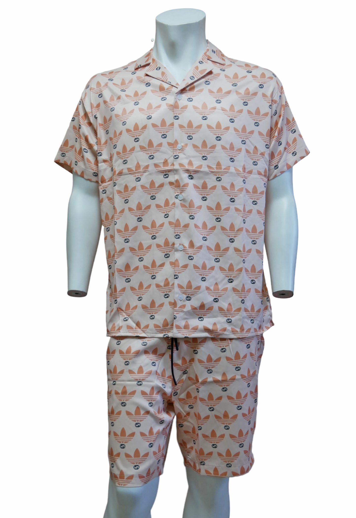 Gucci X Adidas Silk Shirt & Shorts