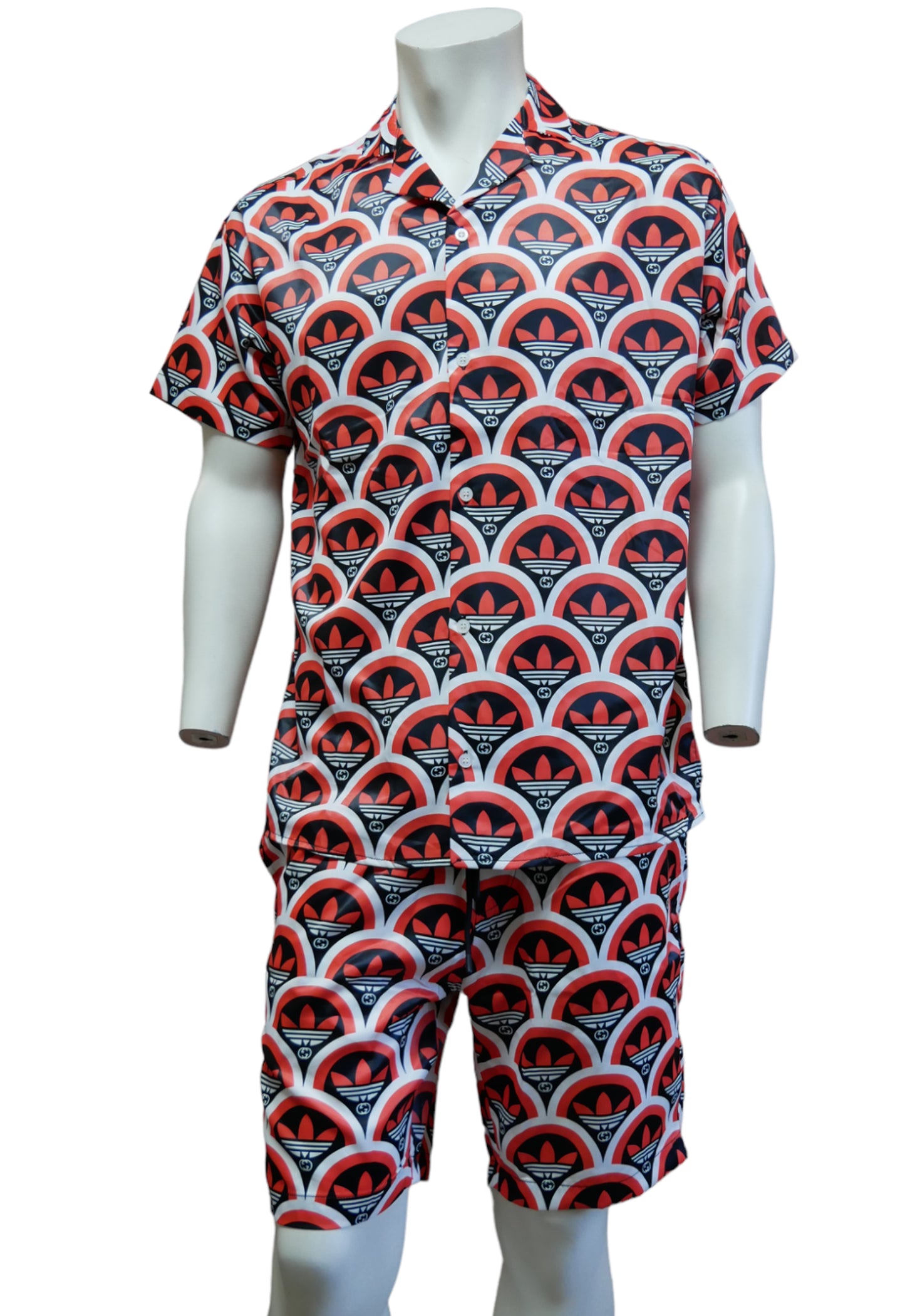 Gucci X Adidas Silk Shirt & Shorts