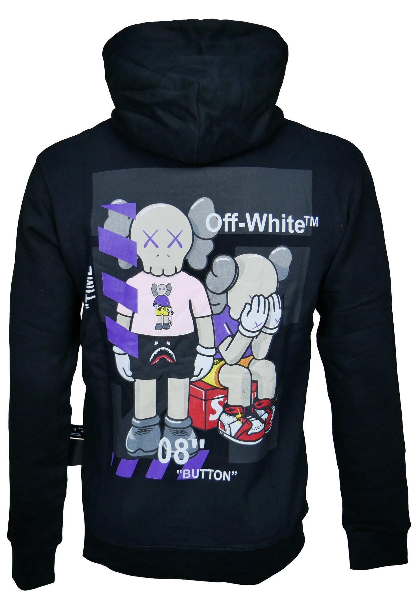Off-White Herren Hoodie Kapuzenpullover, – Vorderansicht