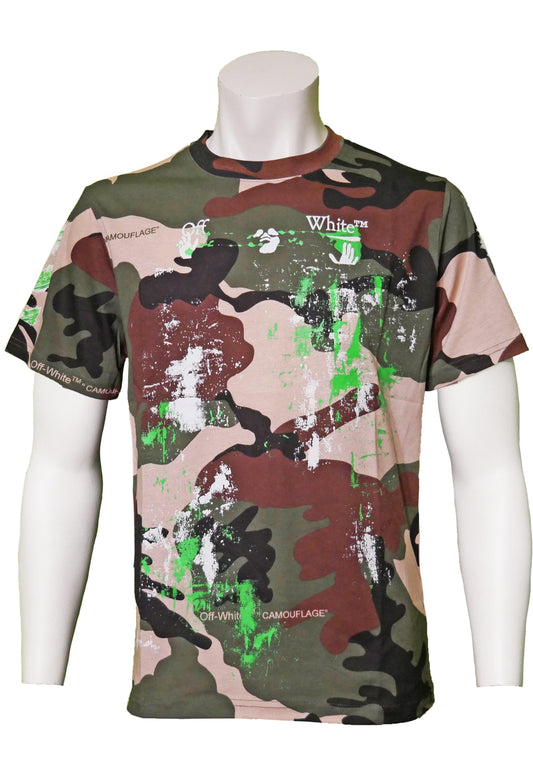 Off-White Camouflage T-Shirt - Salvin Store
